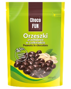 Orzeszki arachidowe w czekoladzie deserowej 280g